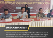 KPU Lobar Tetapkan Empat Calon Bupati dan wakil Bupati