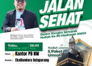 30 Ribu Peserta Ditargetkan Akan Meriahkan Jalan Sehat Hultah  Madrasah NWDI ke-90, Hadiah Utama Umrah!