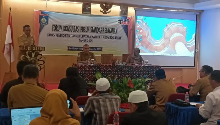 Dikbud Lobar Gelar Konsultasi Publik Standar Pelayanan Untuk Pelayanan Prima 