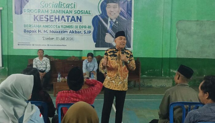 Anggota DPR RI H. M. Muazzim Akbar Jamin Semua Masyarakat Harus Tercover Jaminan Kesehatan 
